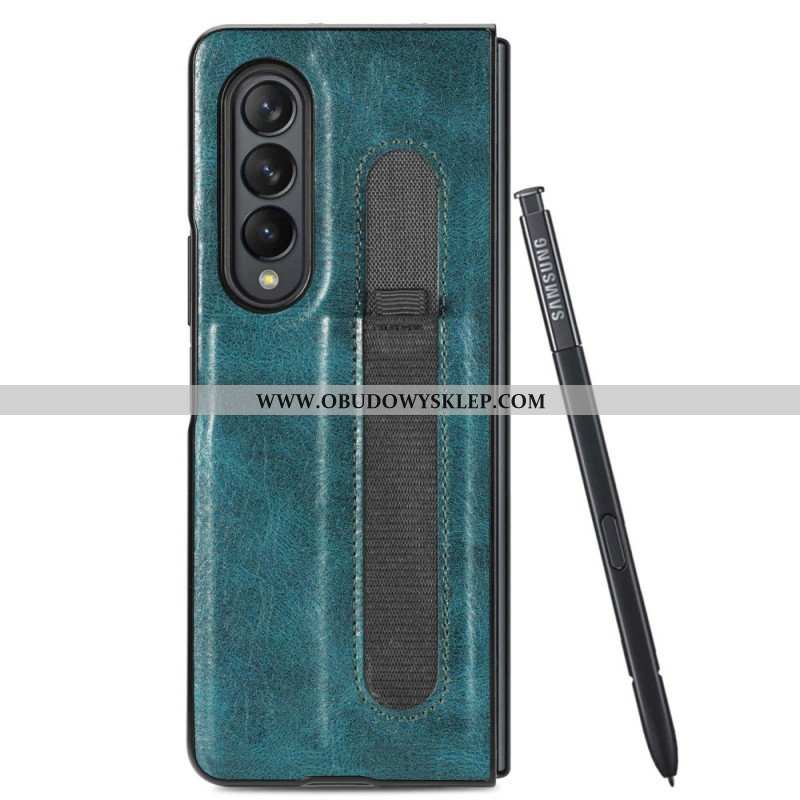 Etui do Samsung Galaxy Z Fold 4 Rysik Ze Sztucznej Skóry