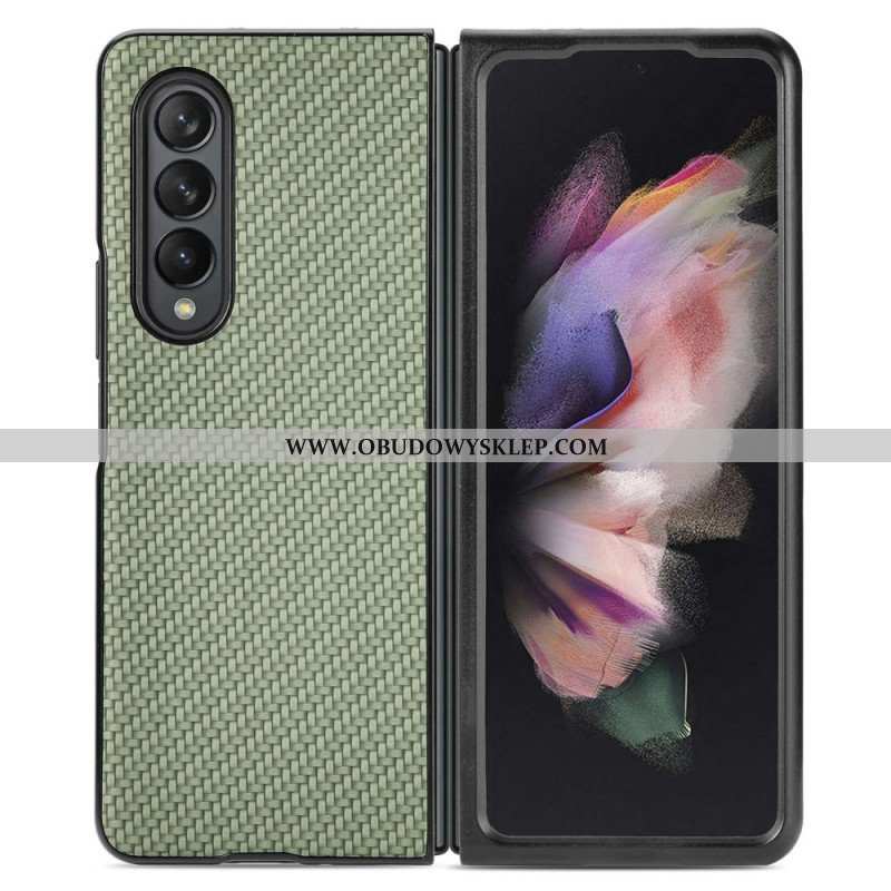 Etui do Samsung Galaxy Z Fold 4 Tkane Włókno Węglowe