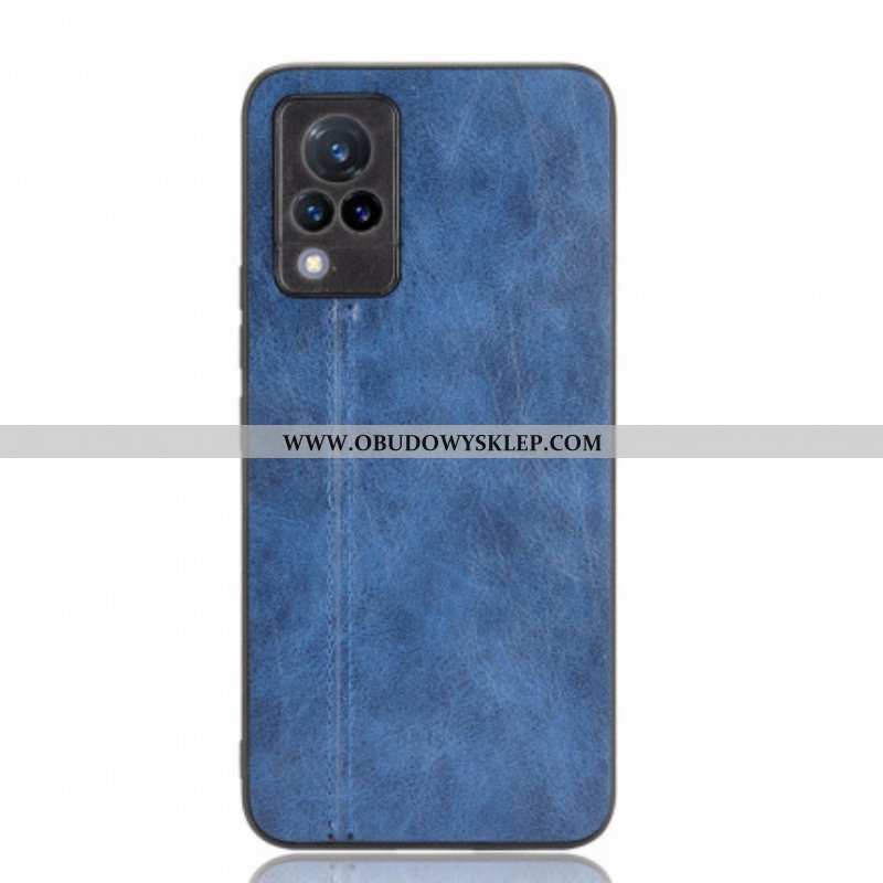 Etui do Vivo V21 5G Skórzany Efekt Couture