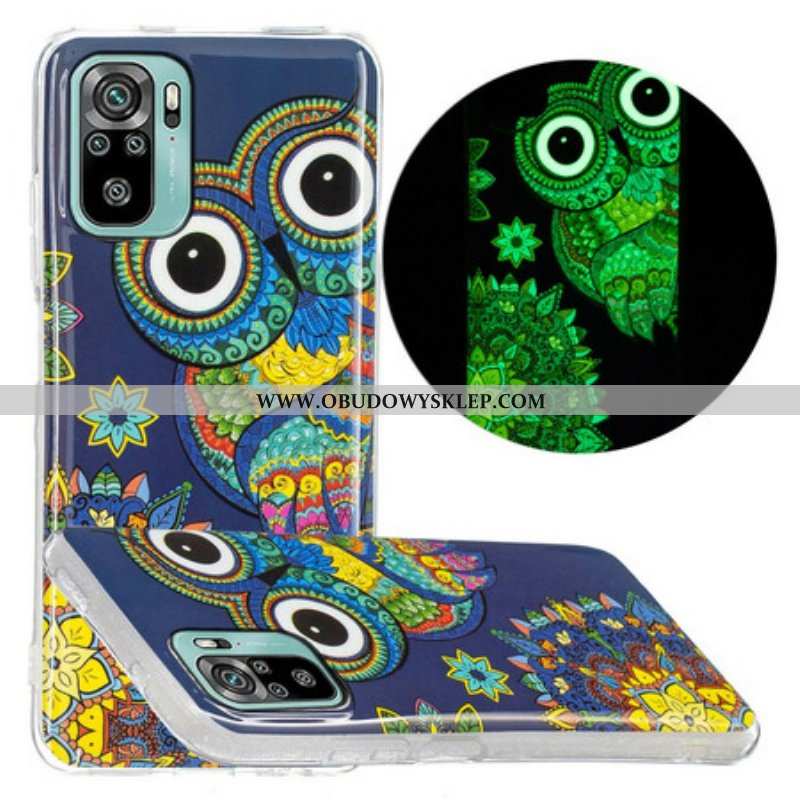 Etui do Xiaomi Redmi Note 10 / 10S Fluorescencyjna Mandala Sowa