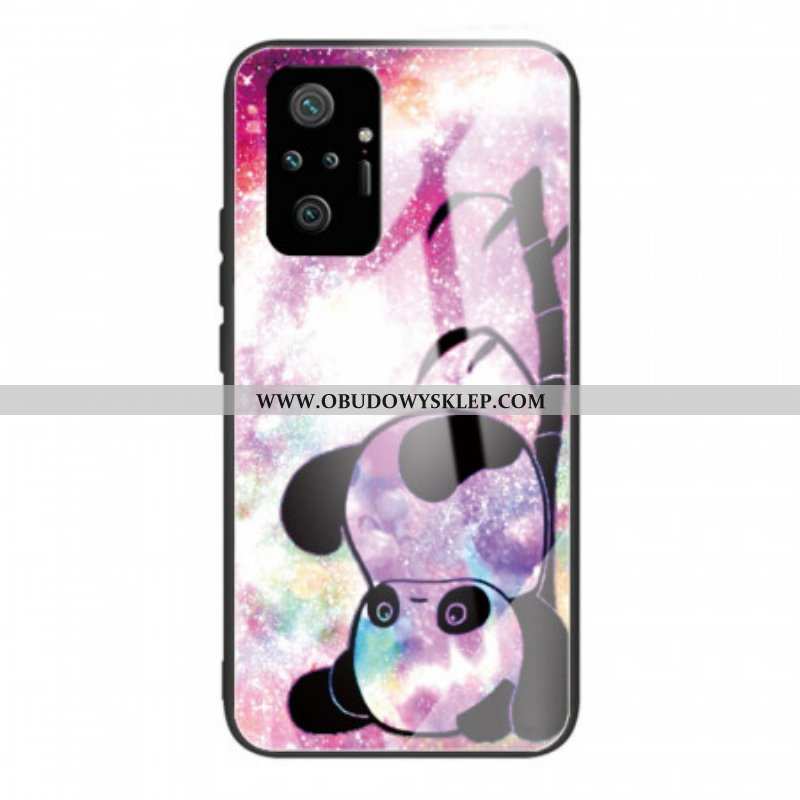 Etui do Xiaomi Redmi Note 10 Pro Panda I Bambusowe Szkło Hartowane