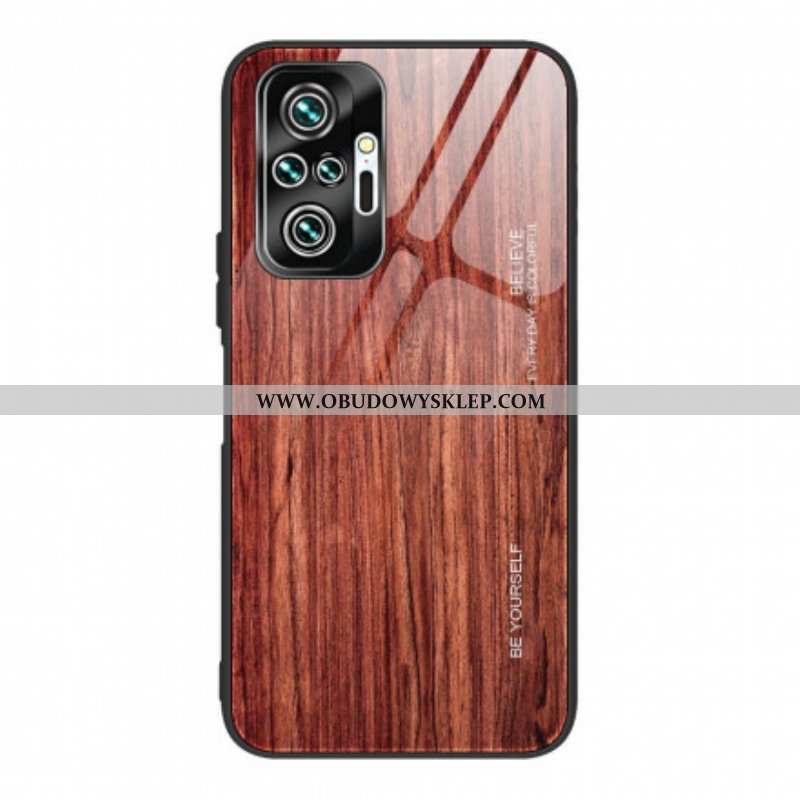 Etui do Xiaomi Redmi Note 10 Pro Szkło Hartowane W Stylu Drewna