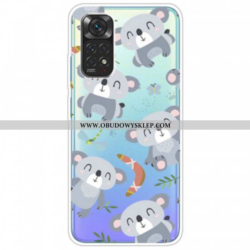 Etui do Xiaomi Redmi Note 11 / 11S Małe Szare Pandy