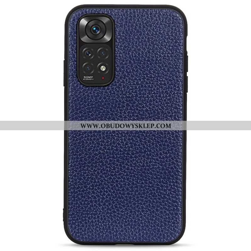 Etui do Xiaomi Redmi Note 11 / 11S Prawdziwa Skóra Litchi