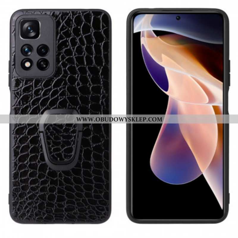 Etui do Xiaomi Redmi Note 11 Pro Plus 5G Wspornik Pierścieniowy W Stylu Krokodyla