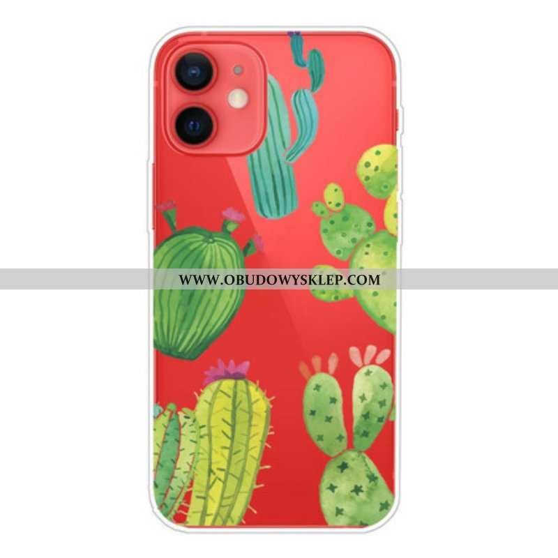 Etui do iPhone 13 Mini Akwarela Kaktusy