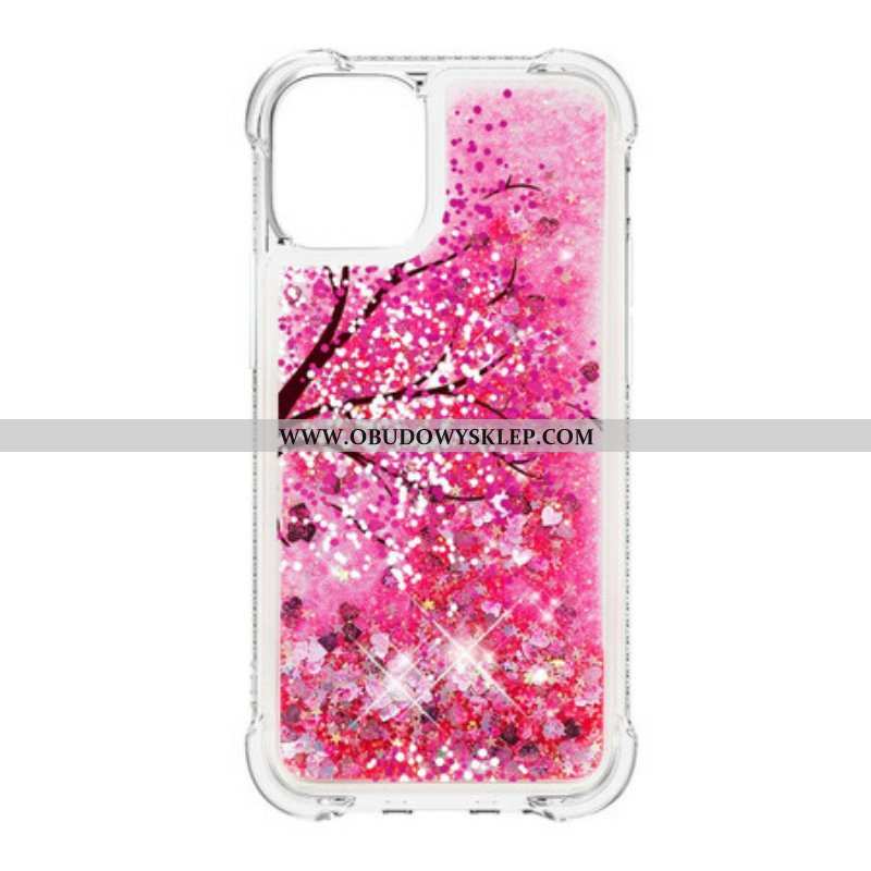 Etui do iPhone 13 Mini Brokatowe Drzewo