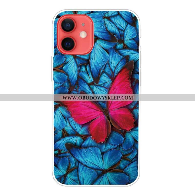 Etui do iPhone 13 Mini Elastyczne Motyle