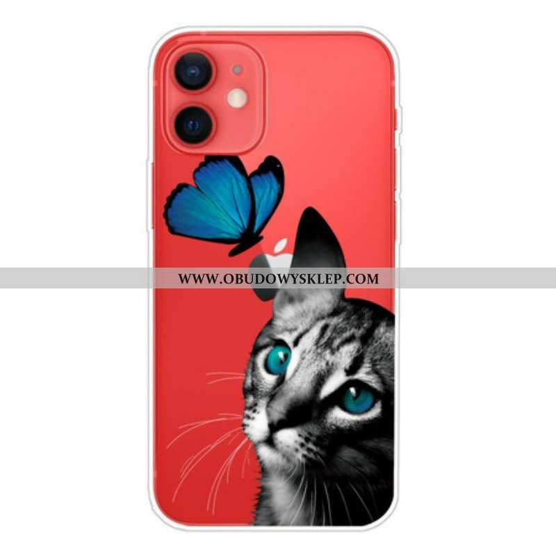 Etui do iPhone 13 Mini Kot I Motyl