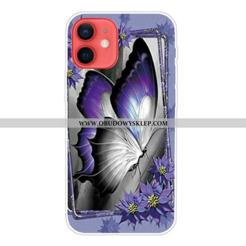 Etui do iPhone 13 Mini Królewski Motyl