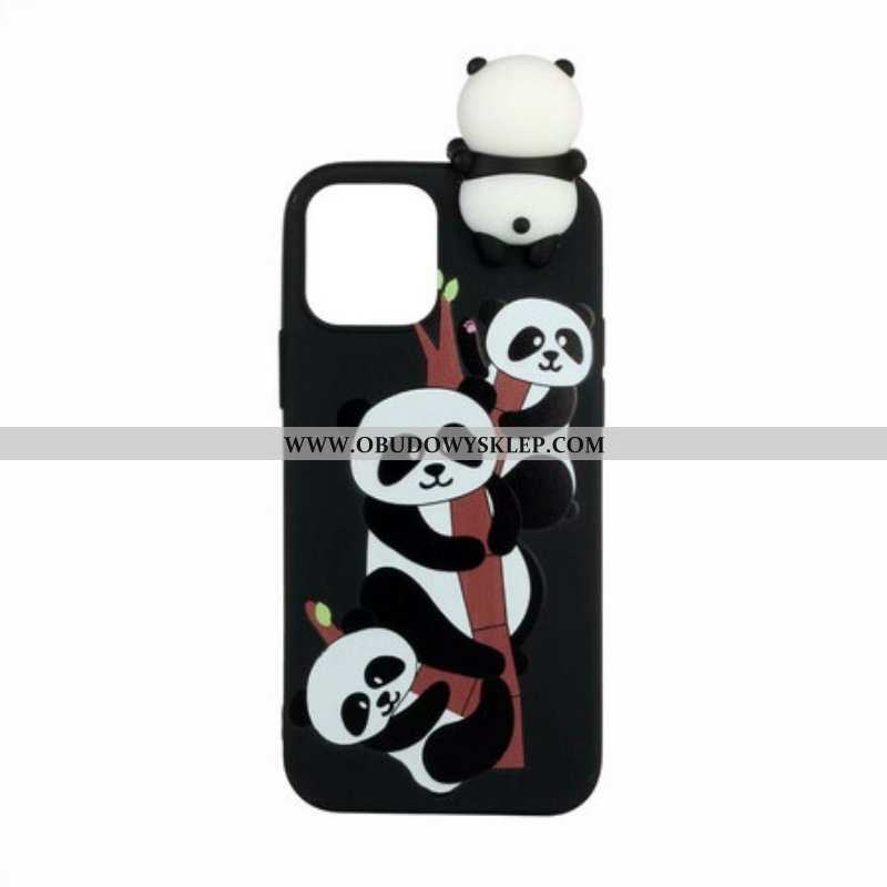 Etui do iPhone 13 Mini Pandy 3d Na Bambusie