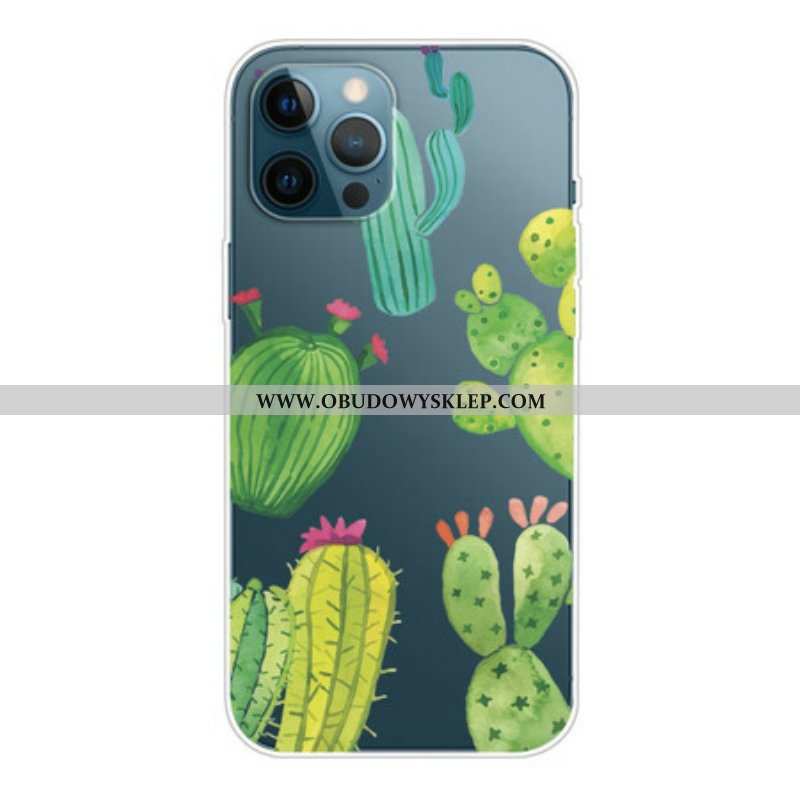 Etui do iPhone 13 Pro Akwarela Kaktusy