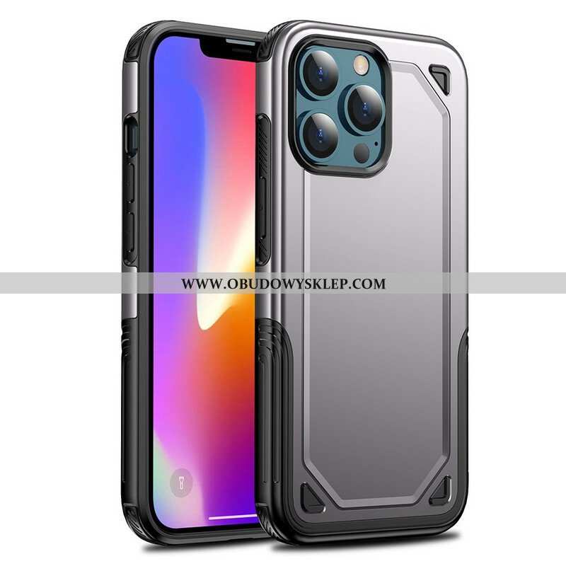 Etui do iPhone 13 Pro Efekt Metalicznego Pancerza