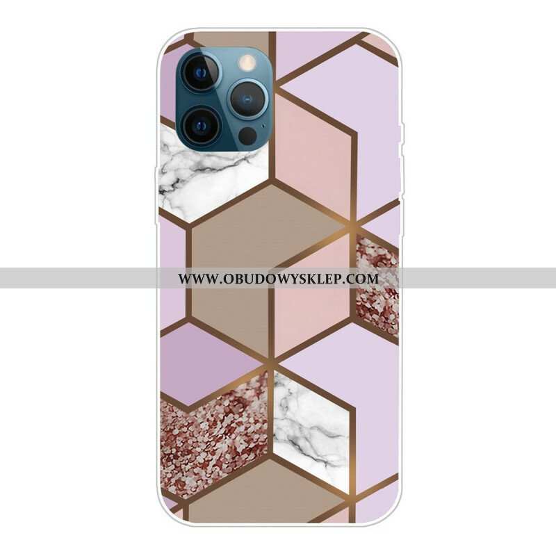 Etui do iPhone 13 Pro Geometria Marmuru