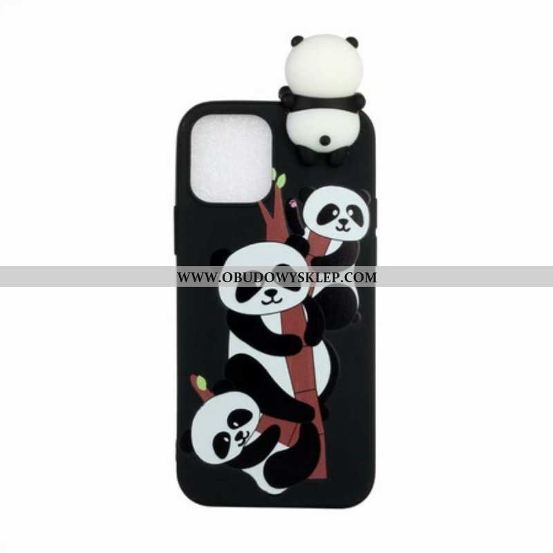 Etui do iPhone 13 Pro Max Pandy 3d Na Bambusie