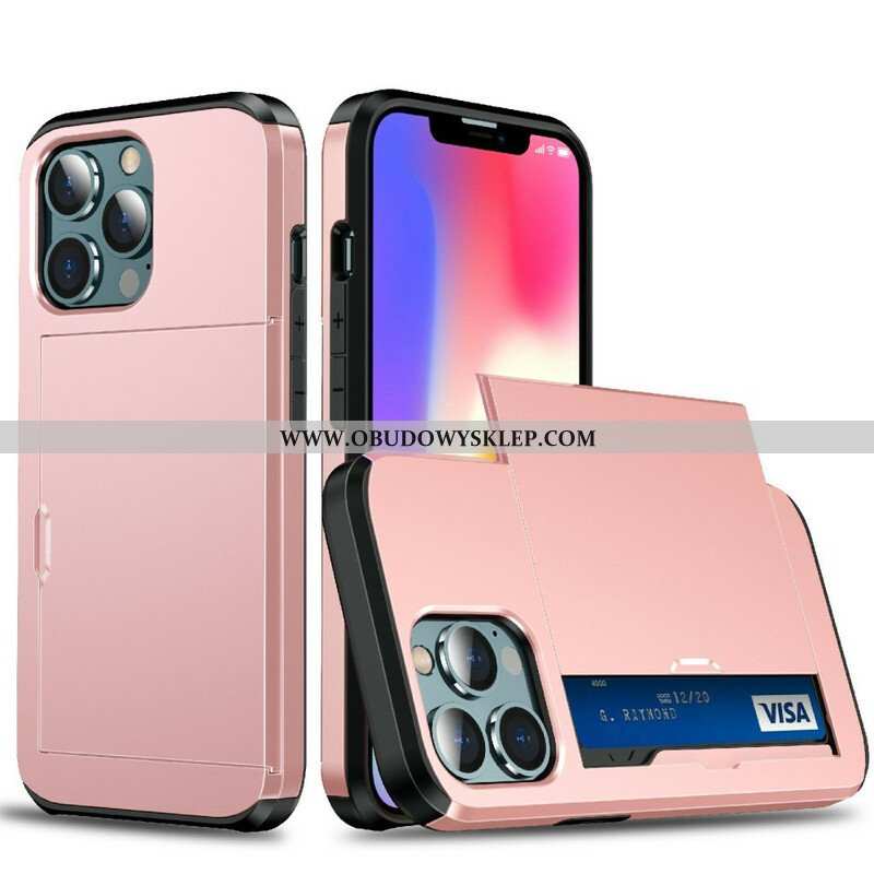 Etui do iPhone 13 Pro Max Posiadacz Karty Z Zamkiem Błyskawicznym