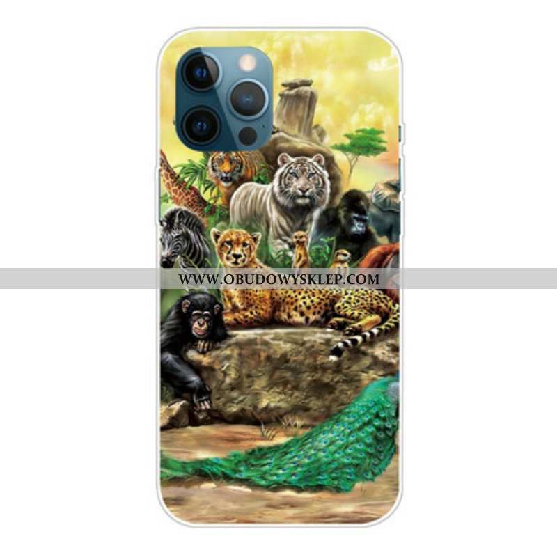 Etui do iPhone 13 Pro Max Zwierzęta Safari