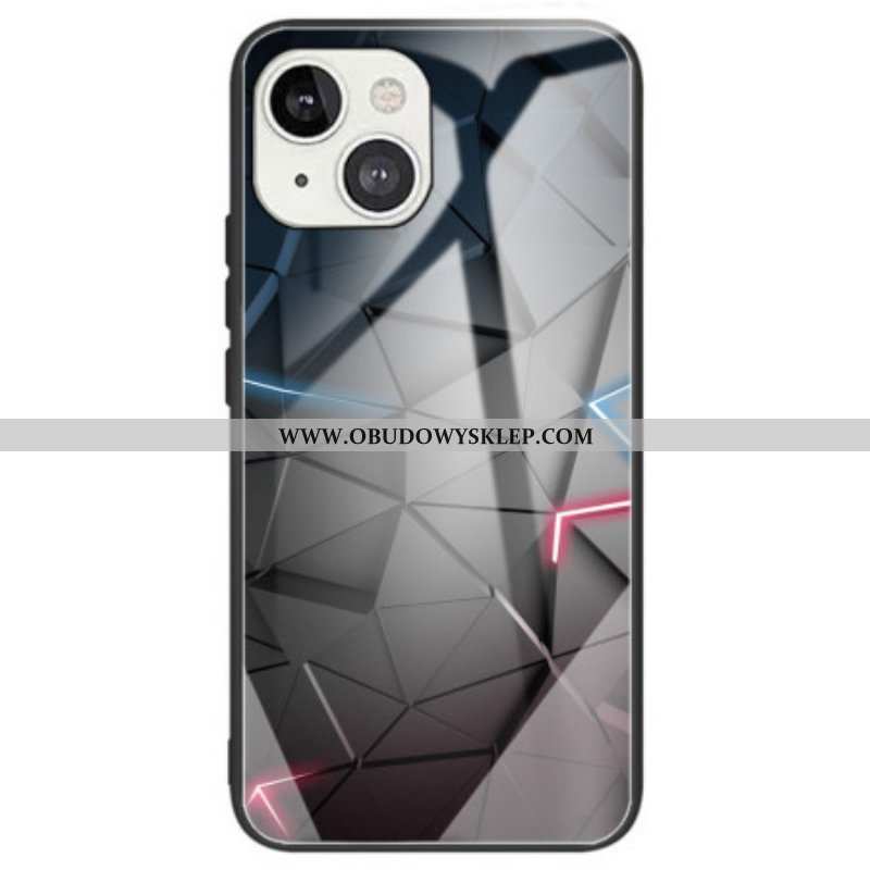 Etui do iPhone 14 Geometryczne Szkło Hartowane