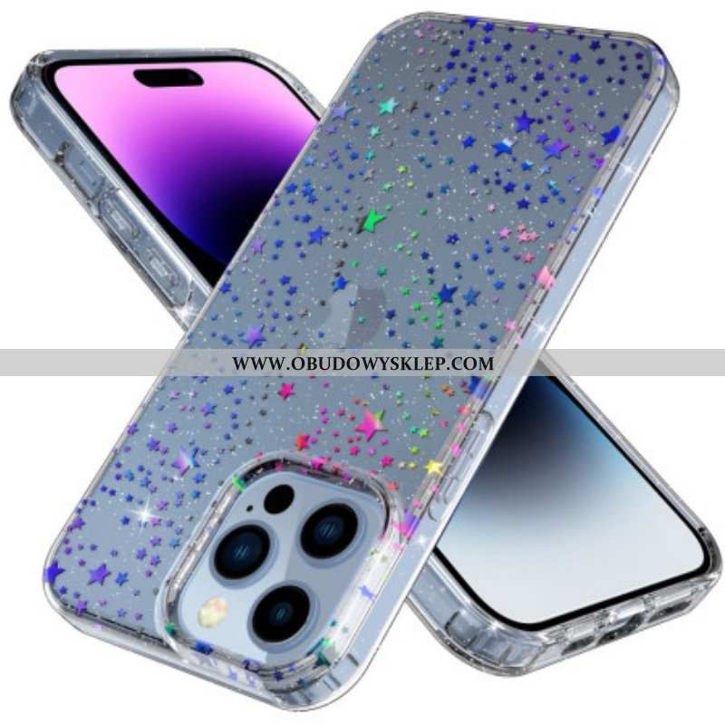 Etui do iPhone 14 Pro Przezroczyste Gwiazdy