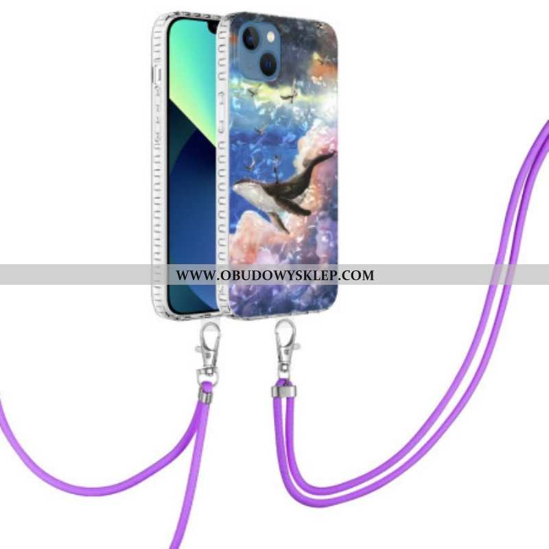 Etui do iPhone 14 Stylizowany Wieloryb