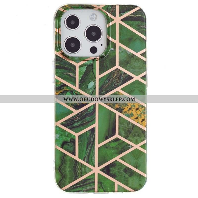 Etui do iPhone 15 Pro Max Marmur Geometryczny