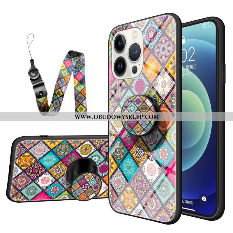 Etui do iPhone 15 Pro Patchwork