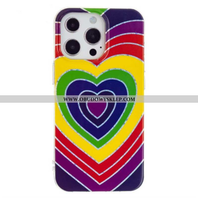 Etui do iPhone 15 Pro Psychodeliczne Serce