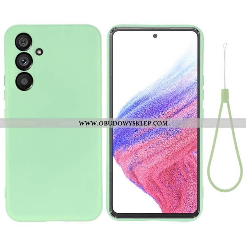 Futerały do Samsung Galaxy A54 5G Płynny Silikon Ze Smyczą