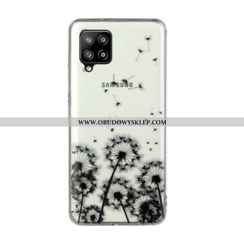 Futerały do Samsung Galaxy M12 / A12 Bezszwowi Czarni Dandelions