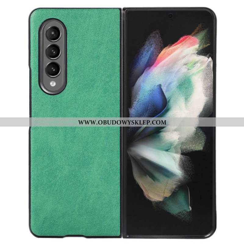 Futerały do Samsung Galaxy Z Fold 4 Dwukolorowa Sztuczna Skóra Teksturowana