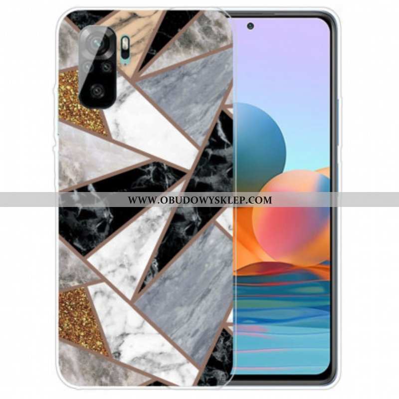 Futerały do Xiaomi Redmi Note 10 / 10S Marmur O Intensywnej Geometrii