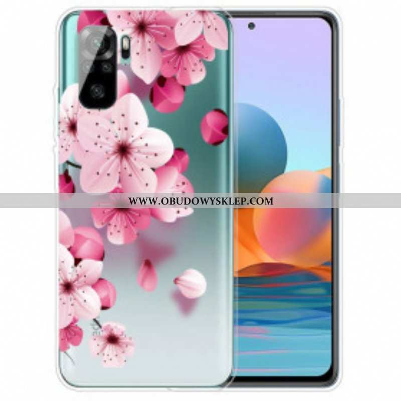 Futerały do Xiaomi Redmi Note 10 / 10S Małe Różowe Kwiaty