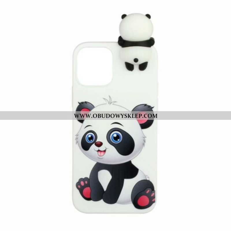 Futerały do iPhone 13 Mini Śliczna Panda 3d