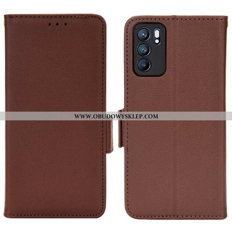 Obudowa Etui Na Telefon do Oppo Reno 6 5G Etui Folio Flap Double Nowe Kolory