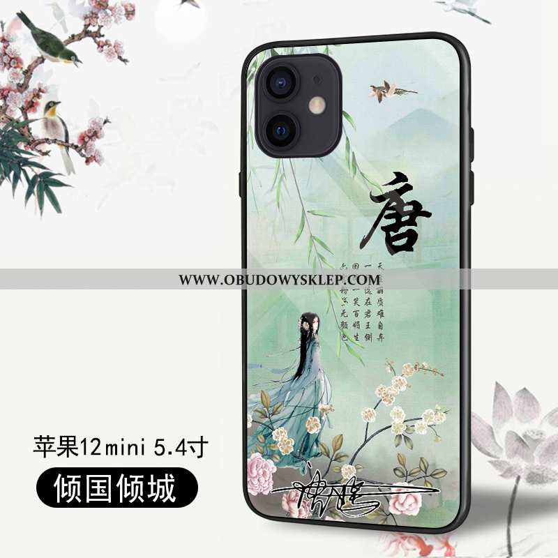 Etui iPhone 12 Mini Osobowość Anti-fall All Inclusive, Futerał iPhone 12 Mini Kreatywne Zielone