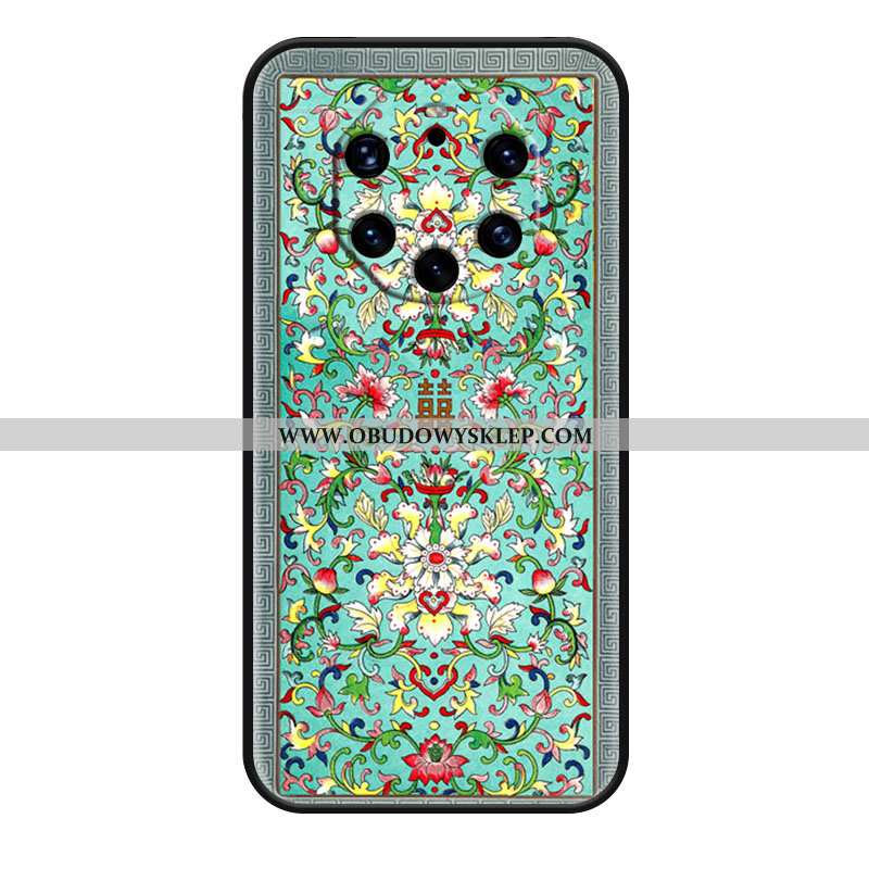 Obudowa Huawei Mate 40 Rs Vintage Anti-fall Moda, Etui Huawei Mate 40 Rs Ochraniacz Etniczny Niebies