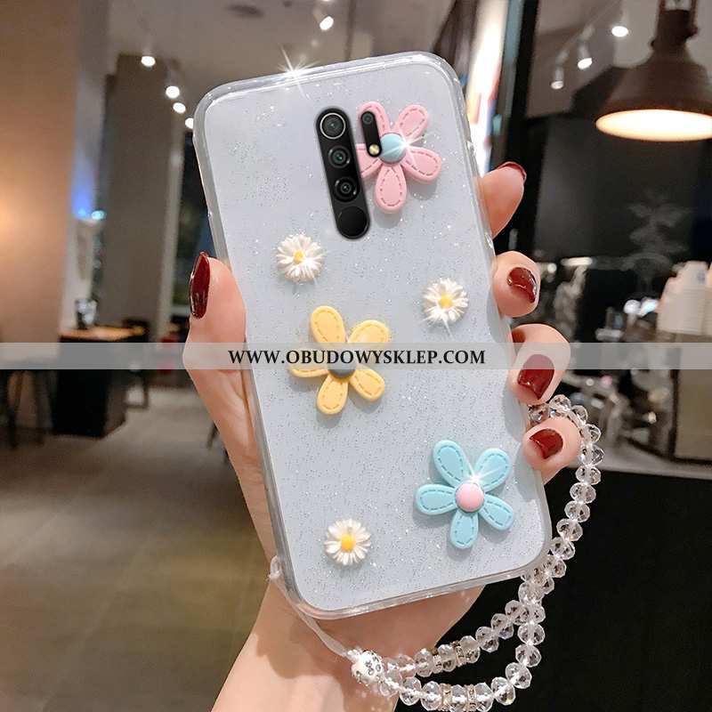 Obudowa Xiaomi Redmi 9 Kreatywne Przezroczysty Stokrotka, Etui Xiaomi Redmi 9 Miękki Ochraniacz Sreb