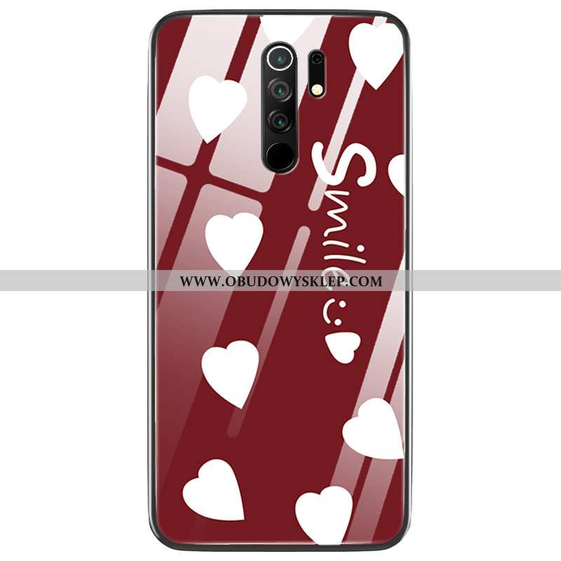 Pokrowce Xiaomi Redmi 9 Piękny Mały Lustro, Obudowa Xiaomi Redmi 9 Trendy Etui Czerwona