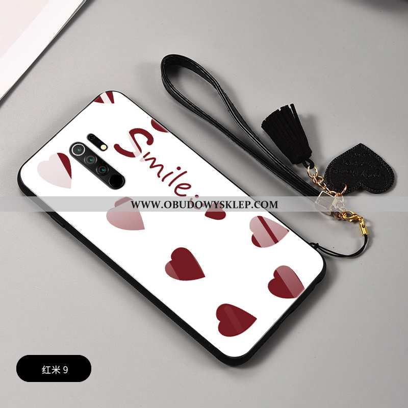 Pokrowce Xiaomi Redmi 9 Piękny Mały Lustro, Obudowa Xiaomi Redmi 9 Trendy Etui Czerwona