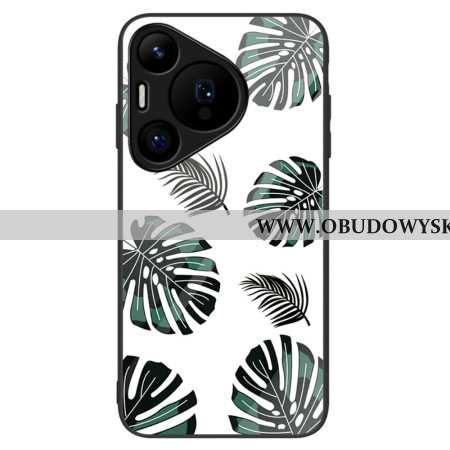 Etui Do Huawei Pura 70 Liście Ze Szkła Hartowanego