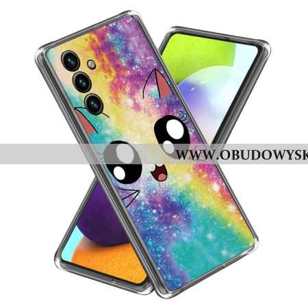 Etui Do Samsung Galaxy A15 5g Tęczowy Kot