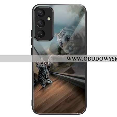 Etui Do Samsung Galaxy A55 5g Lustro Cat Ze Szkła Hartowanego