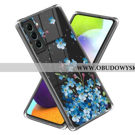 Etui Do Samsung Galaxy S24 Plus 5g Niebieskie Kwiaty