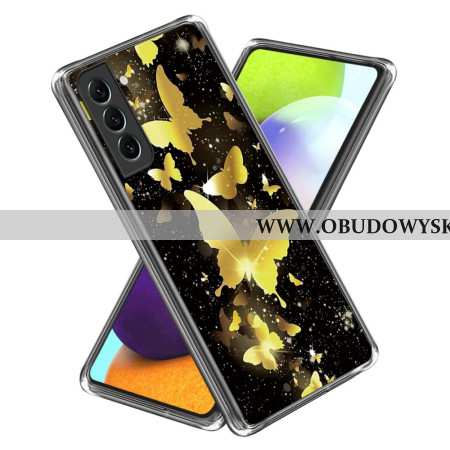 Etui Do Samsung Galaxy S24 Plus 5g Złote Motyle