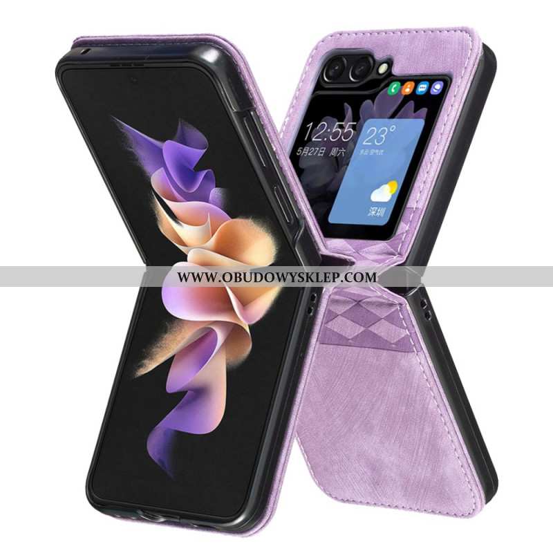 Etui Do Samsung Galaxy Z Flip 6 Fryz Ze Sztucznej Skóry