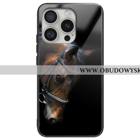 Etui Do iPhone 16 Pro Max Szkło Hartowane W Kształcie Głowy Konia