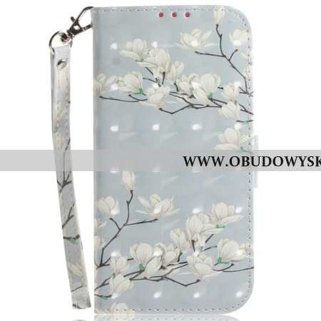 Etui Folio Do Oppo Reno 12 5g Magnolie W Paski