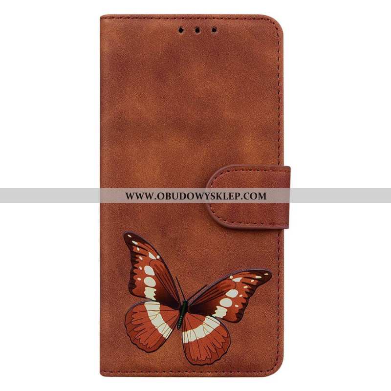 Etui Folio Do Realme 12 / 12x 5g Nadruk Motyla