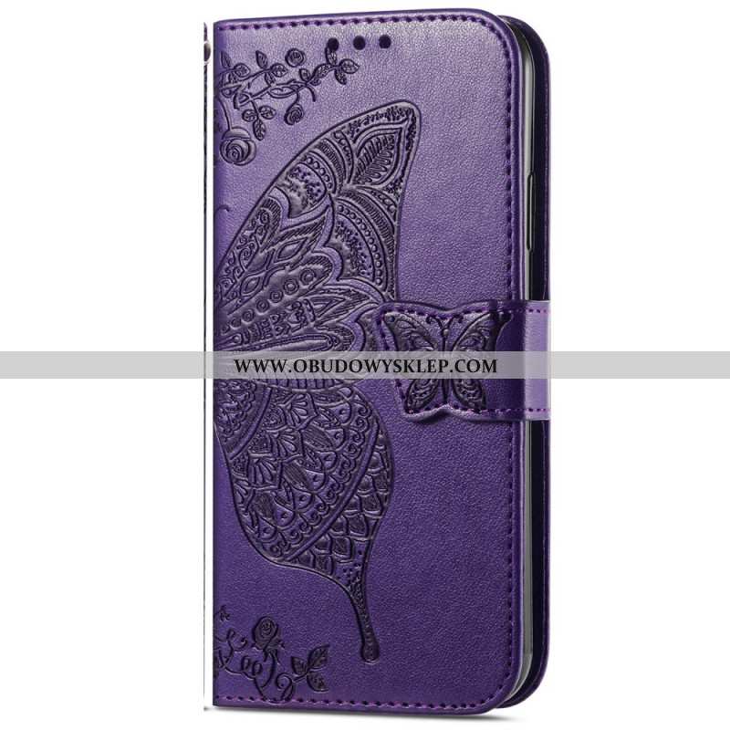 Etui Folio Do Samsung Galaxy A16 5g Barokowy Motyl