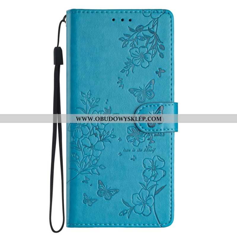 Etui Folio Do Samsung Galaxy A16 5g Kwiatowy Nadruk